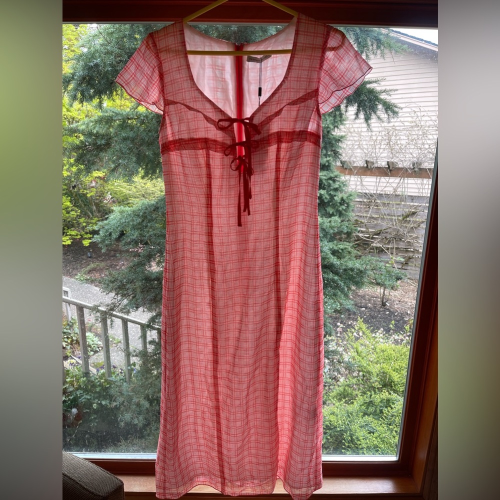 Urban outfitters The East Order midi salmon farm style dress